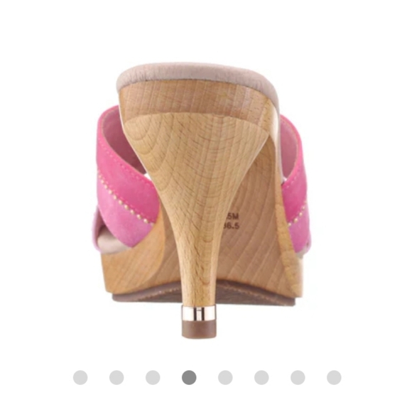 NIB LIMITED EDITION Nina Archive Reina Barbie Pink Suedette heels new size 7 - Picture 4 of 10